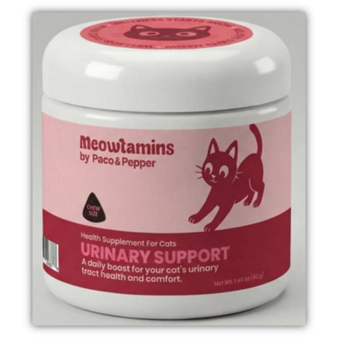 PACO PEPPER CAT MEOWTAMINS URINARY SOFT CHEW 60CT