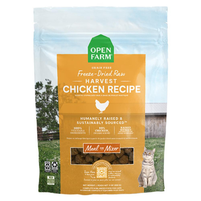 OPEN FARM CAT MORSELS CHICKEN FD RAW 9OZ
