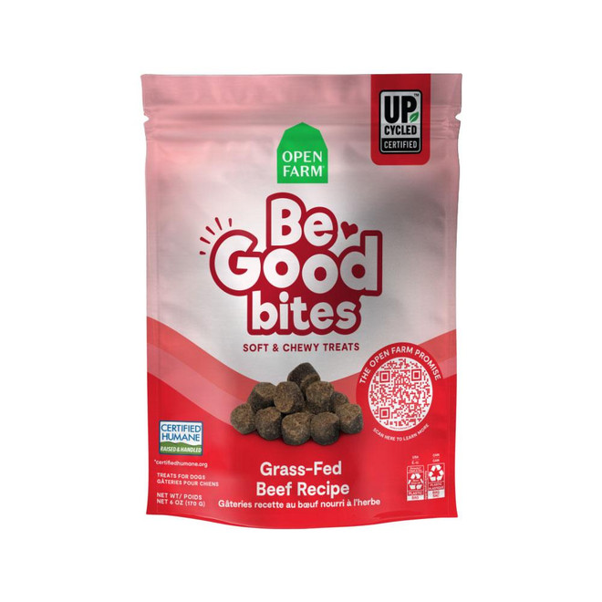 OPEN FARM DOG BE GOOD BITES BEEF TREAT 6OZ