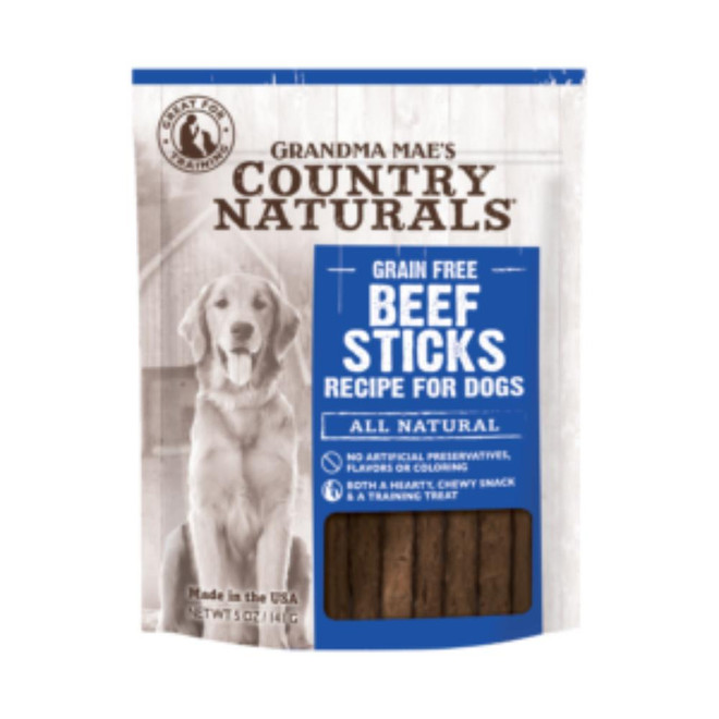COUNTRY NATURALS DOG BEEF STICKS TREAT 5OZ