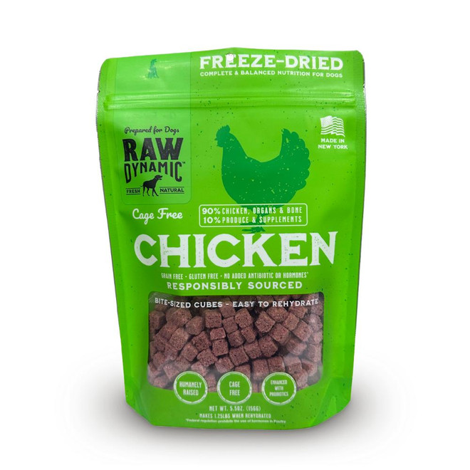 RAW DYNAMIC DOG CHICKEN FD 5.5OZ