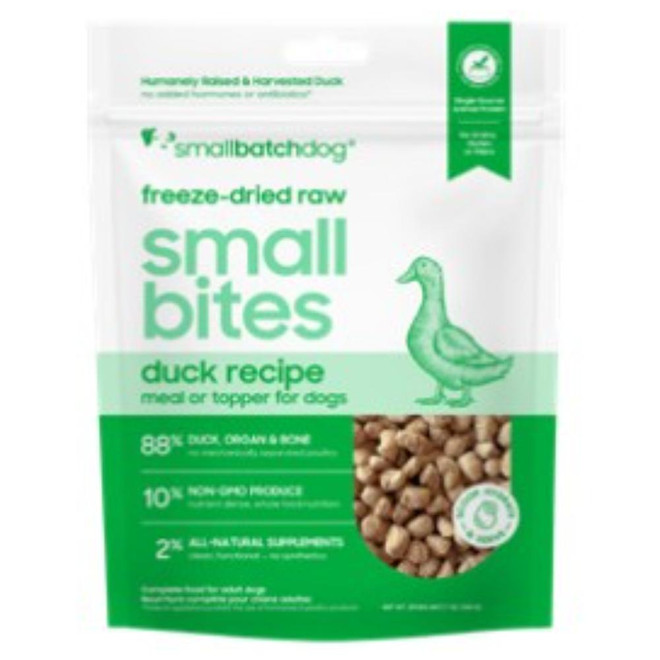 SMALLBATCH DOG SMALL BITES DUCK FD 7OZ