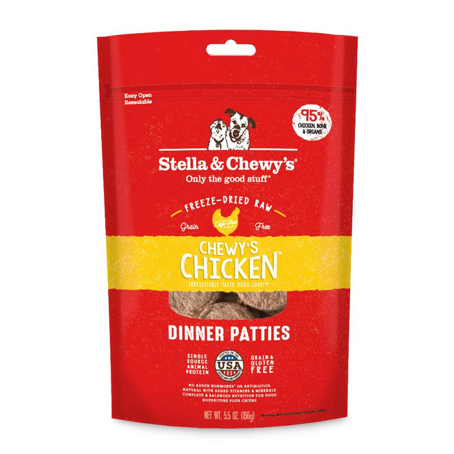 SC DOG PATTIES CHICKEN FD 5.5OZ