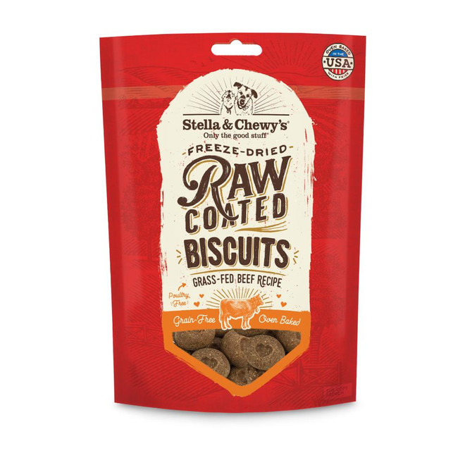 SC DOG RAW COATED BISCUITS BEEF 9OZ