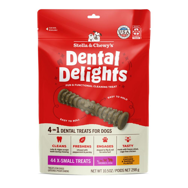SC DOG DENTAL DELIGHTS EXTRA SMALL TREAT 44CT