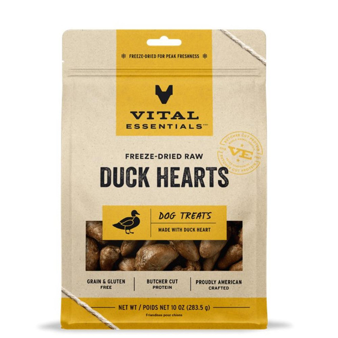 VE DOG DUCK HEARTS FD TREAT 10OZ