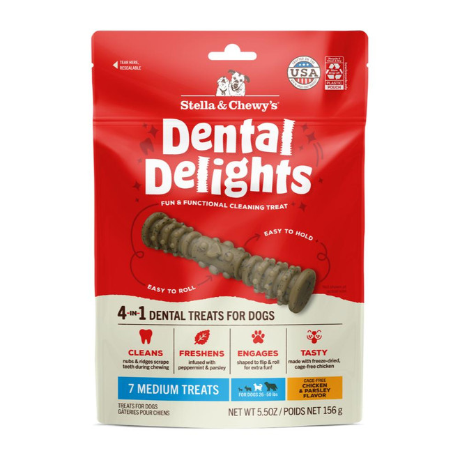 SC DOG DENTAL DELIGHTS MEDIUM TREAT 7CT
