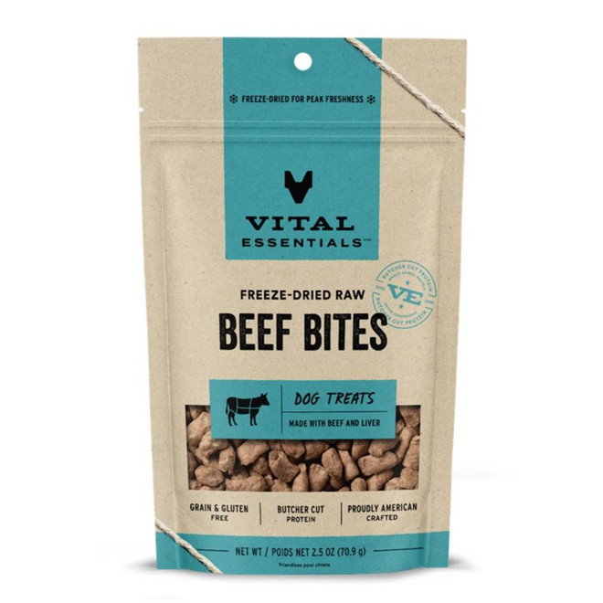VE DOG BEEF BITES FD TREAT 2.5OZ