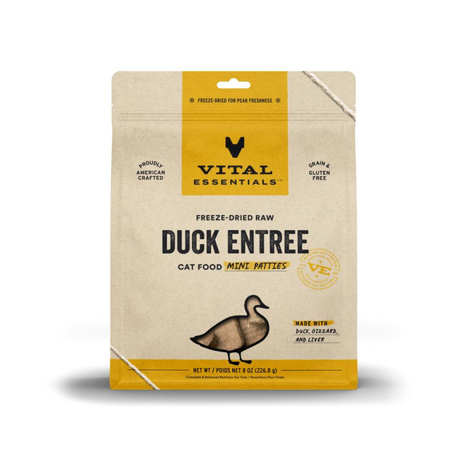 VE CAT MINI PATTIES DUCK FD 8OZ