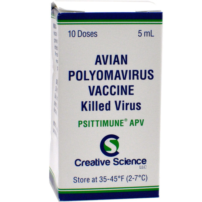 PSITTIMUNE APV Biomune Avian Polyomavirus Vaccine for Birds (5 mL)