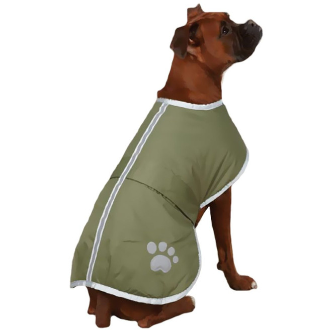 Zack & Zoey Nor'easter Dog Blanket Coat - Chive (Small)