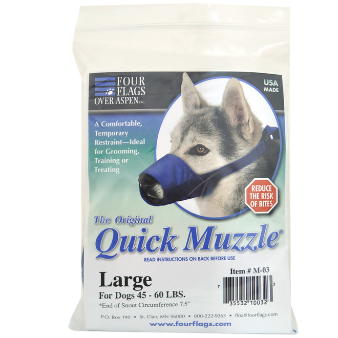 Nylon Quick Muzzle for Dogs Large