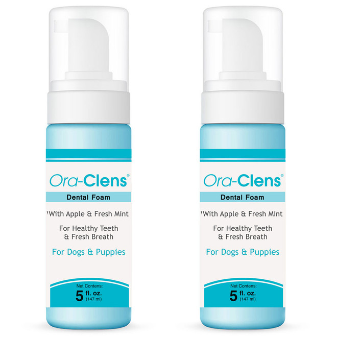 2-PACK Ora-Clens Dental Foam for Dogs & Puppies (10 fl oz)