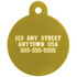 Small Circle Pet ID Tag