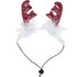 Outward Hound Christmas Holiday Antler Headband with Sparkle & Feathers