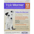 Durvet Triple Wormer for Puppies & Small Dogs Dogs 6-25 lbs (12 Flavored Tablets)