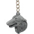 Dog Breed Keychain USA Pewter - Borzoi (2.5)