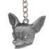 Dog Breed Keychain USA Pewter - Chihuahua (2.5)
