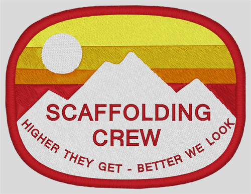 Scaffolding Crew Embroidered Patch