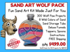 Wolf Pack 300 Piece Sand Art Kit