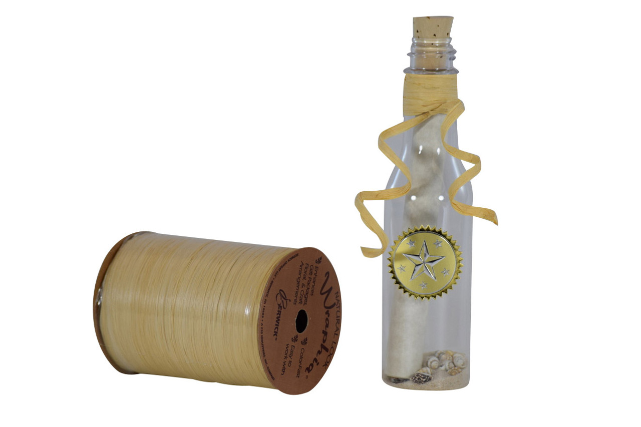 Message In A Bottle Raffia. Natural Looking Ribbon