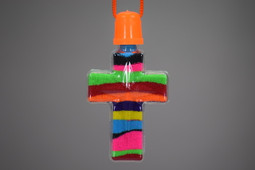 Sand Art Cross Necklace