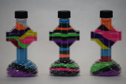 Sand Art Plastic Cross