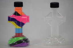 Cross Sand Art Bottle