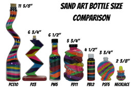 Sand Art Bottle Size  Comparison Chart