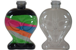 Sand Art Alien Plastic Bottle Medium