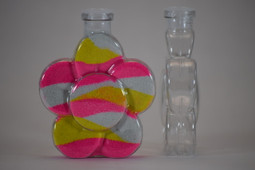 Plastic Flower Sand Art Bottle