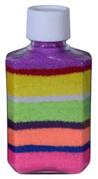 2 ounce plain square sand art bottle
