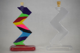 Plastic Sand Art Zig Zag Bottle