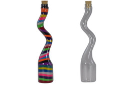 Sand Art Curvy Stretched Bottle Kit