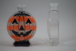 jack-o-lantern sand art bottle