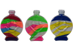 Emoji Sand Art Bottles Smiley Face