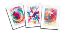Spin Art Cards With Frames