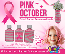 Think Pink sand art kit