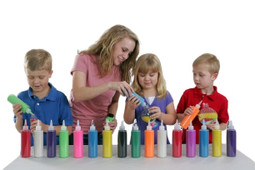 kids of every age love sand art