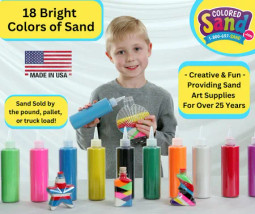 18 bright colors of sand