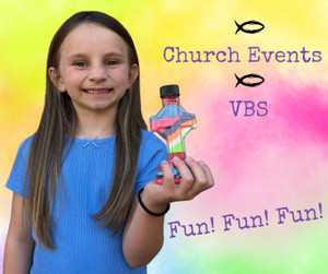 A Colorful Way to Share the Gospel: VBS Sand Art Cross Bottles.