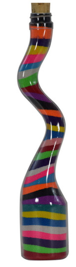 Deluxe Curvy Stretched Sand Art Bottle