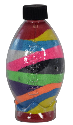 Sand Art Football Bottle Medium