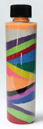 Bullet 6 ounce sand art bottle