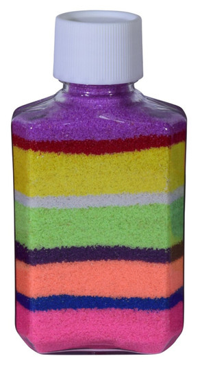 2 ounce plain square sand art bottle