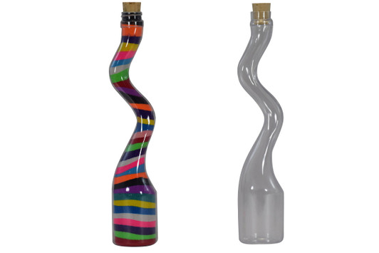 Sand Art Curvy Stretched Bottle Kit