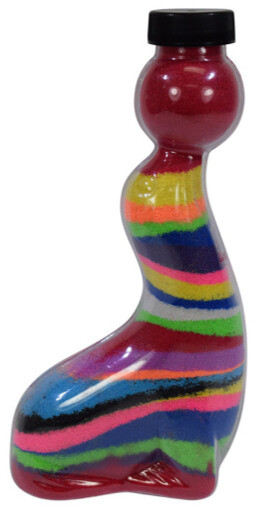 Seal With Ball Sand Art Bottle