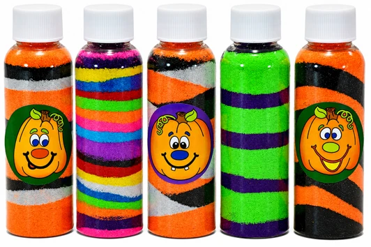Pumpkin Sand Art Fall craft for 50 kids