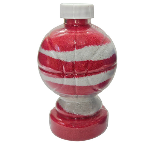 Plastic Basketball Shaped Sand Art Craft Bottle