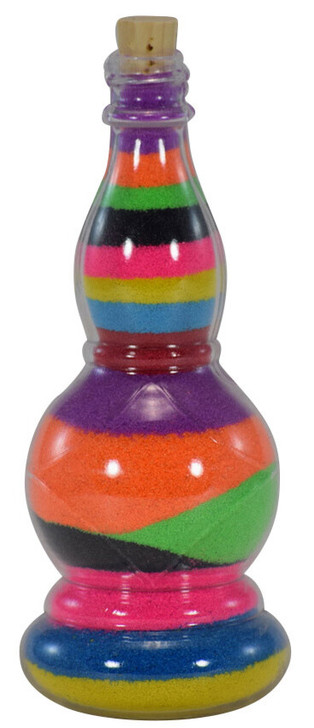 Arabian tower sand art bottle. Genie sand art bottle